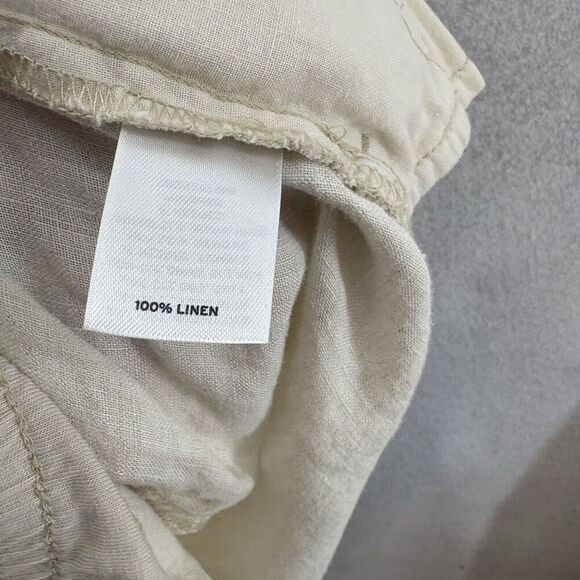 Caslon Women’s Natural Linen Color Mini Flare Paneled Skirt Size Large Work‎ - Picture 6 of 6